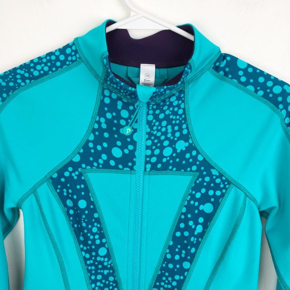 IVIVVA Perfect your practice jacket teal polkadot - Picture 3 of 5